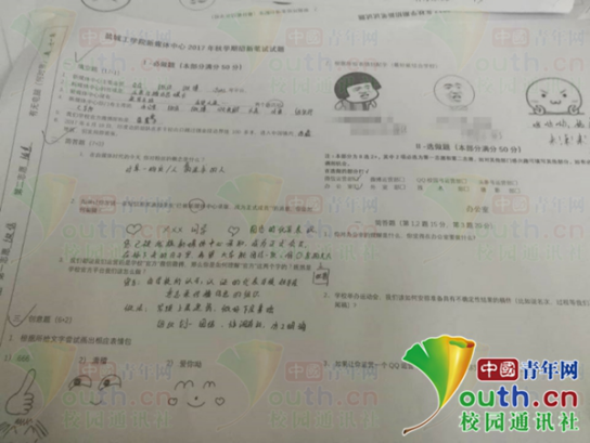 大學(xué)社團(tuán)招新筆試現(xiàn)“表情包試題” 學(xué)生：原來考試也要斗圖!