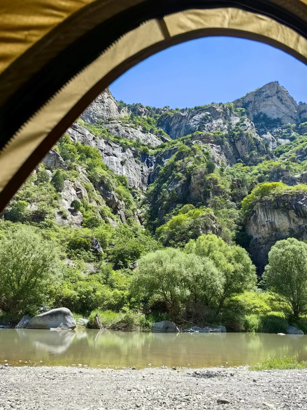 北京懷柔白河灣。受訪者供圖